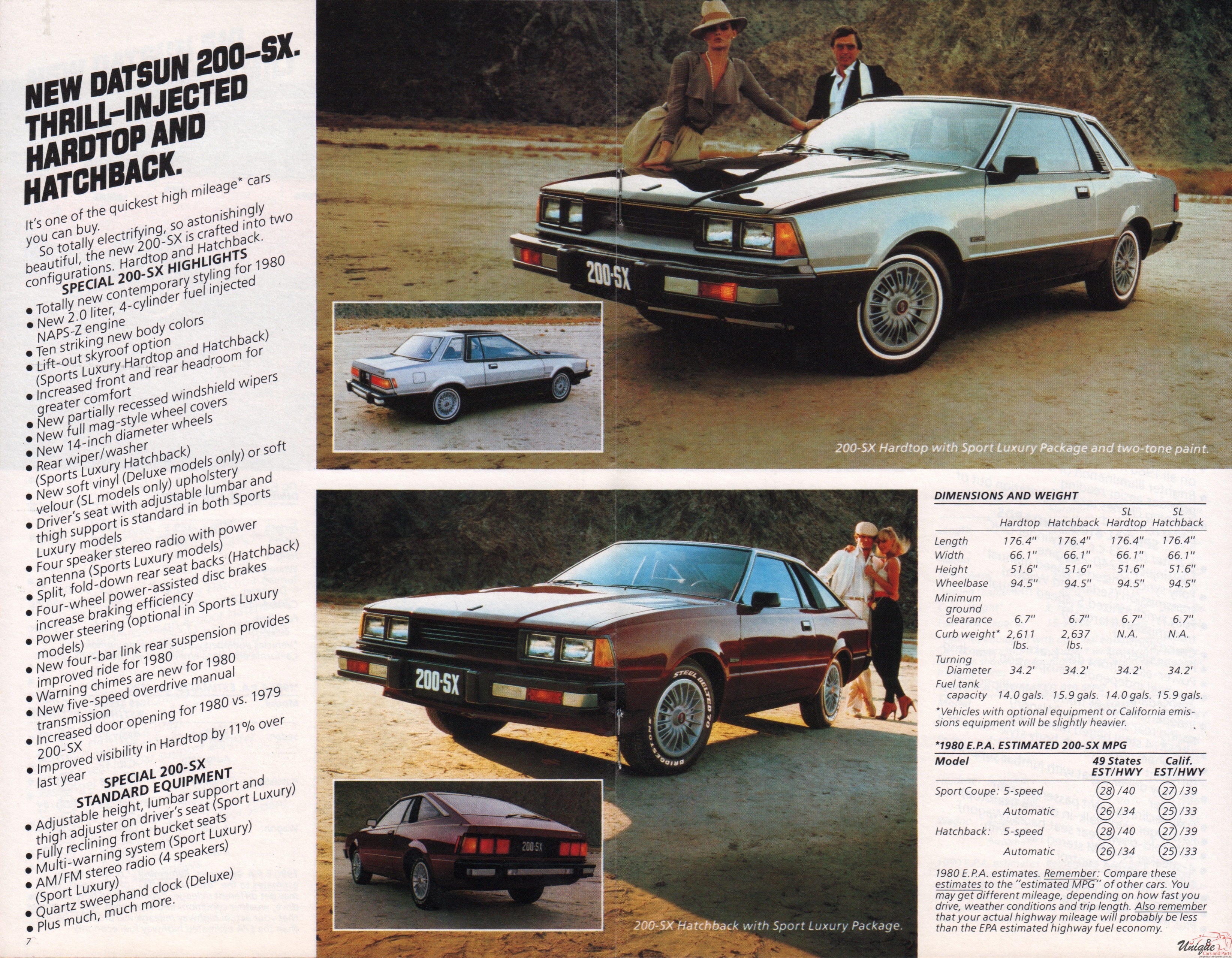 1980 Datsun Model Lineup Brochure Page 3
